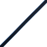 Single Faced Velvet Ribbon Made in Italy - 1/4" - Navy - Sabine Collection