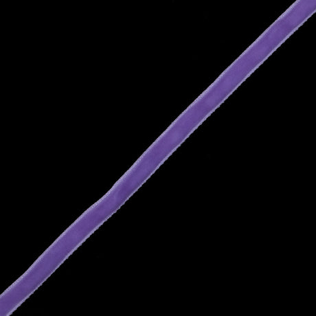 Single Faced Velvet Ribbon Made in Italy - 1/4" - Violet - Sabine Collection