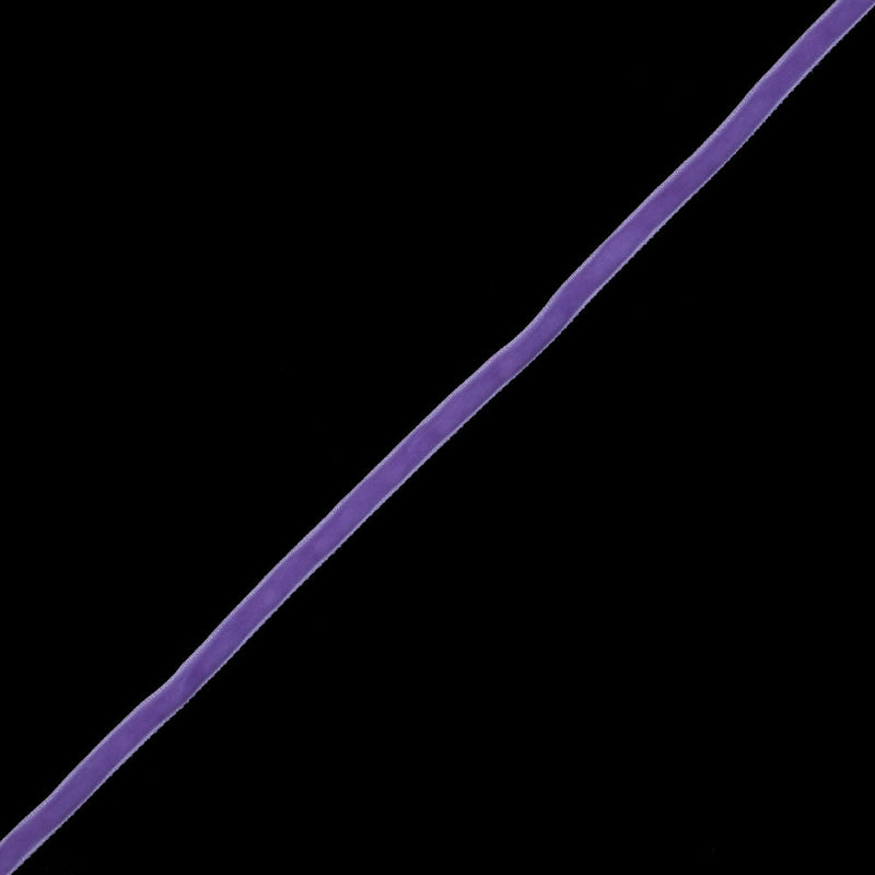 Single Faced Velvet Ribbon Made in Italy - 1/4" - Violet - Sabine Collection