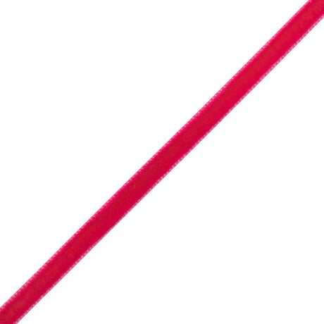 Single Faced Velvet Ribbon Made in Italy - 1/4" - Fuchsia - Sabine Collection
