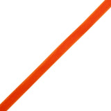 Single Faced Velvet Ribbon Made in Italy - 1/4" - Bright Orange - Sabine Collection