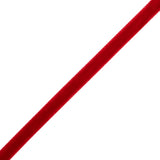 Single Faced Velvet Ribbon Made in Italy - 1/4" - Rouge Red - Sabine Collection