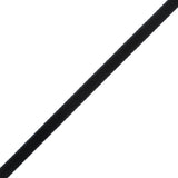 Single Faced Velvet Ribbon Made in Italy - 1/4" - Black - Sabine Collection