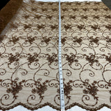 Beaded Embroidered Lace Mesh
