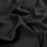 Italian Black 1x1 Polyester Rib Knit