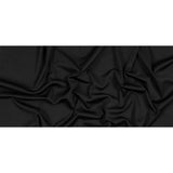 Italian Black 1x1 Polyester Rib Knit