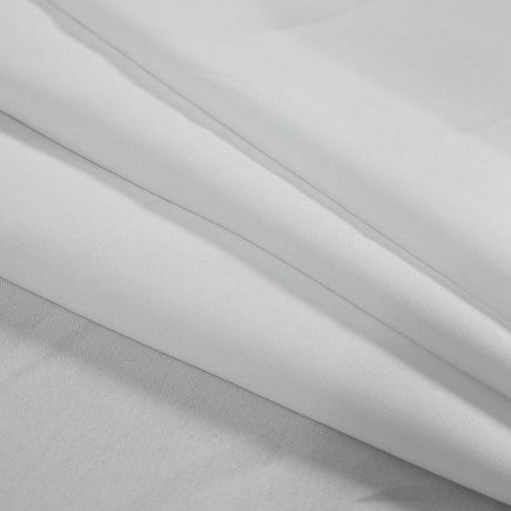 Polyester Poplin - White