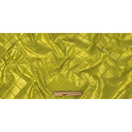 Apple Green Pintuck Satin