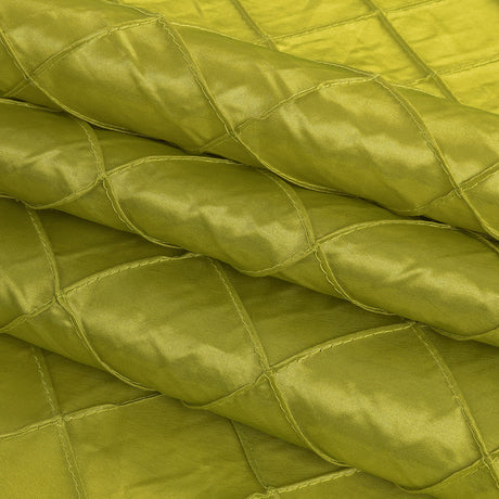 Apple Green Pintuck Satin