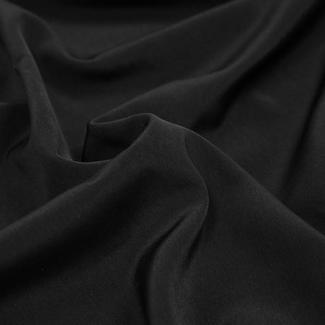 Polyester Peachskin - Black
