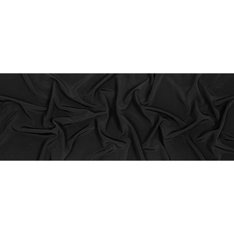 Polyester Peachskin - Black