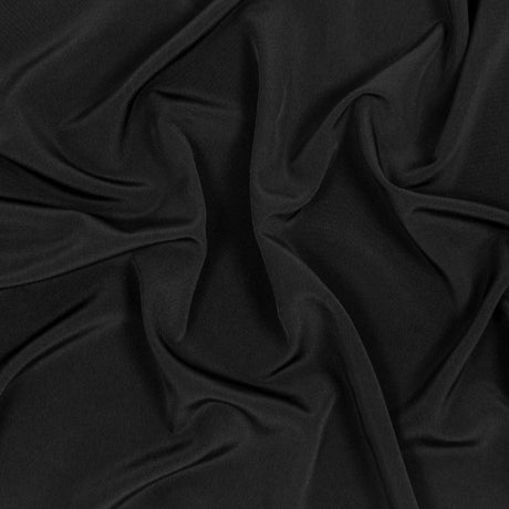 Polyester Peachskin - Black