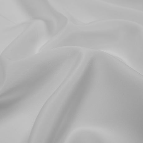 Polyester Peachskin - White