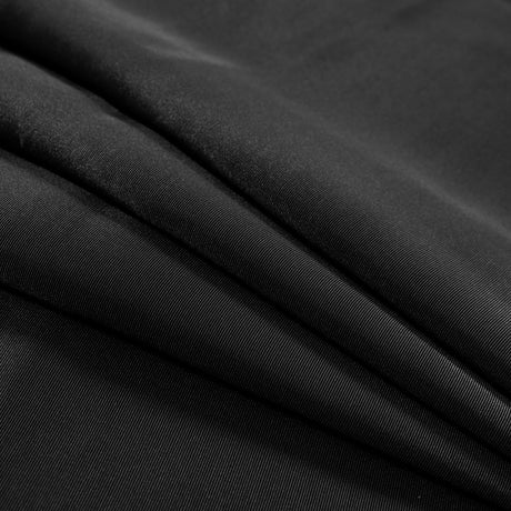 Flame Retardant Polyester Bengaline - Jet Black