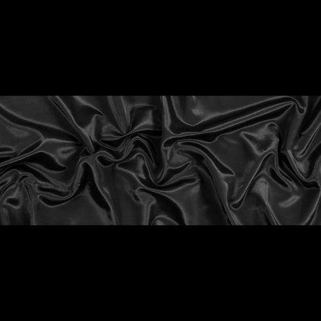 Flame Retardant Polyester Bengaline - Jet Black