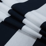Navy and White Awning Striped Knit Pique