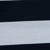 Navy and White Awning Striped Knit Pique
