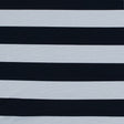 Navy and White Awning Striped Knit Pique