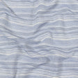 Sky Blue and White Striped Gauzy Cotton Crepe