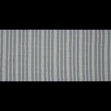 White, Black and Metallic Gold Striped Gauzy Cotton Dobby