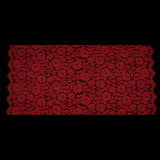 Famous NYC Designer Red Corded Floral Lace with Scalloped Edges
