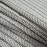 Pale Beige and Black Striped Linen Woven