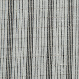 Pale Beige and Black Striped Linen Woven