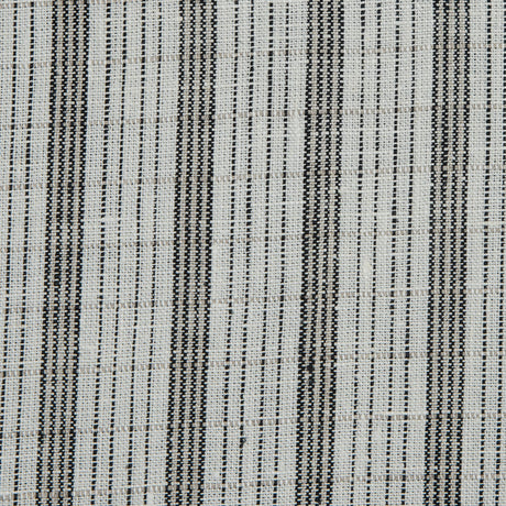 Pale Beige and Black Striped Linen Woven