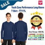 Team 365® Youth Zone Performance Long-Sleeve T-Shirt