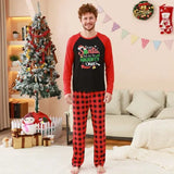 Christmas Loungewear Plaid Patchwork Print Pajamas Outfits