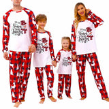 Plaid Print Christmas Outfits Pajama Set