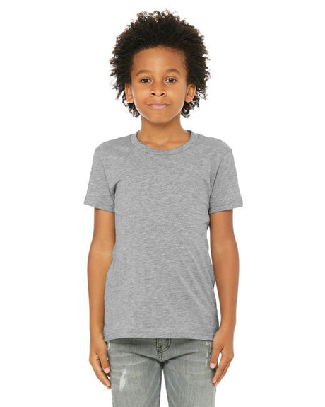 Bella + CanvasÂ Youth CVC Jersey Crewneck Short Sleeve T-Shirt - S