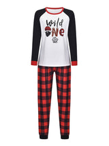 Pajamas Set Wild One Top And Plaid Pants