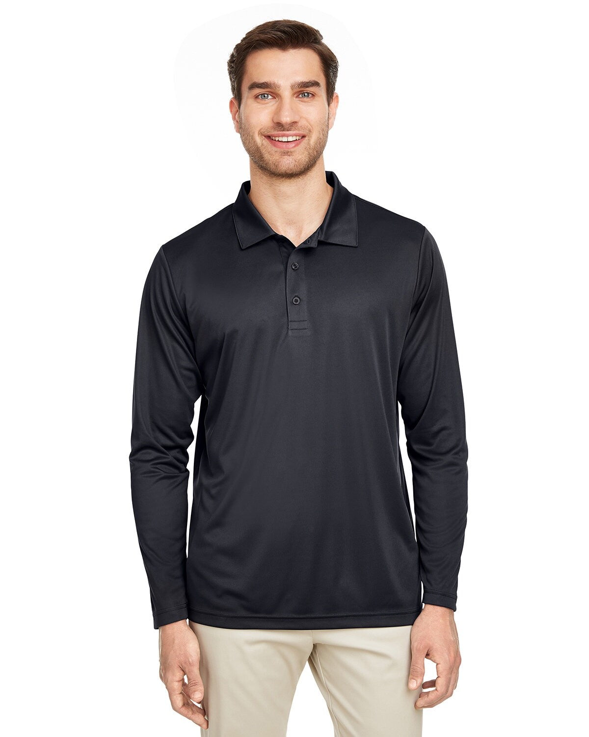 Team 365® Men's Zone Performance Long Sleeve Polo