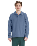 ComfortWash by Hanes® Garment Dye Polo Collar Sweatshirt