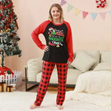 Christmas Loungewear Plaid Patchwork Print Pajamas Outfits