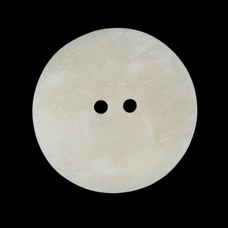 Bone White Etched Horn Coat Button - 44L/28mm