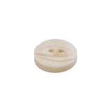 Bone White Etched Horn Coat Button - 25L/16mm