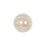 Bone White Etched Horn Coat Button - 25L/16mm