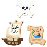 Pirate Cookie Cutter Set 3 Pc HS0512