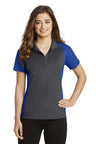 Sport-Tek® Women's Colorblock Micropique Sport-Wick Polo Stylish Moisture Wicking