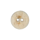 Natural and Brown 2-Hole Bone Button - 34L/21.5mm