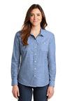 Port Authority® Slub Chambray Womens Shirt