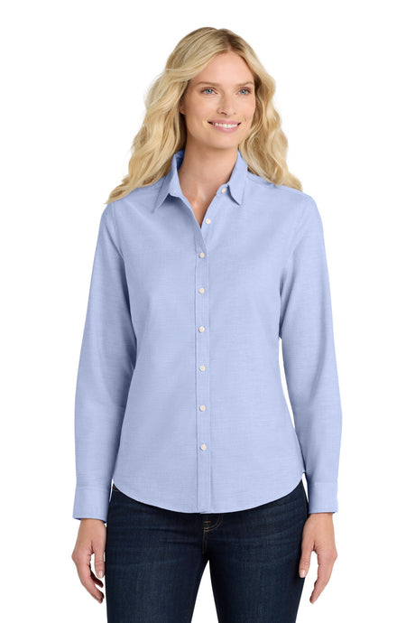 Port Authority® Women's SuperPro Oxford Shirt Wrinkle Resistant Stain Release Professional Top