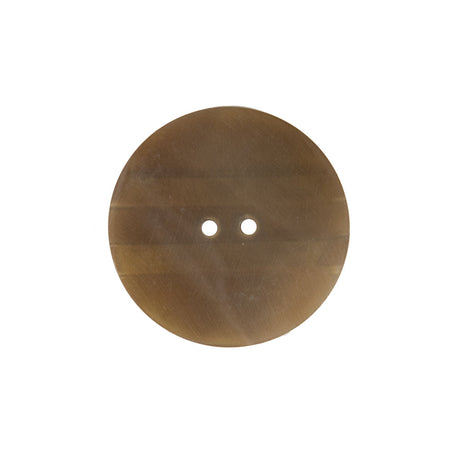 Striped Natural 2-Hole Horn Button - 40L/25.5MM