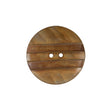 Striped Natural 2-Hole Horn Button - 40L/25.5MM