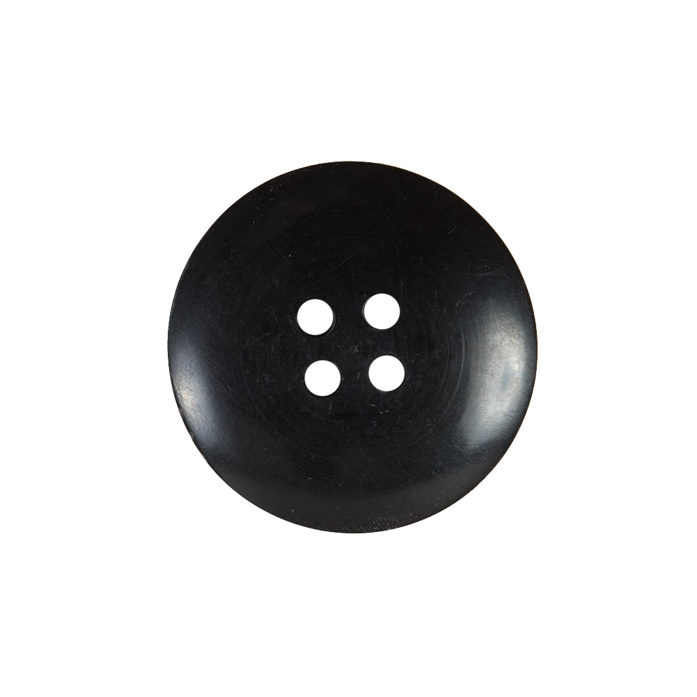 Black and Brown Textural Horn 4-Hole Button - 36L/23mm