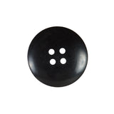 Black and Brown Textural Horn 4-Hole Button - 36L/23mm