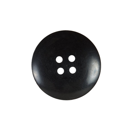 Black and Brown Textural Horn 4-Hole Button - 36L/23mm