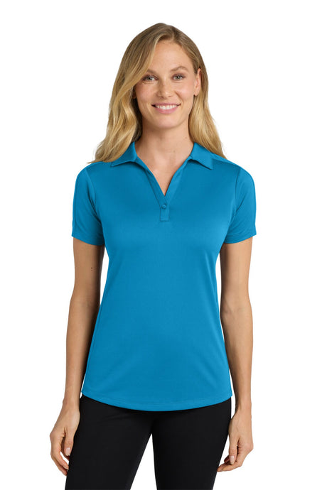 Port Authority® Women's Diamond Jacquard Polo Moisture Wicking Textured Office Shirt